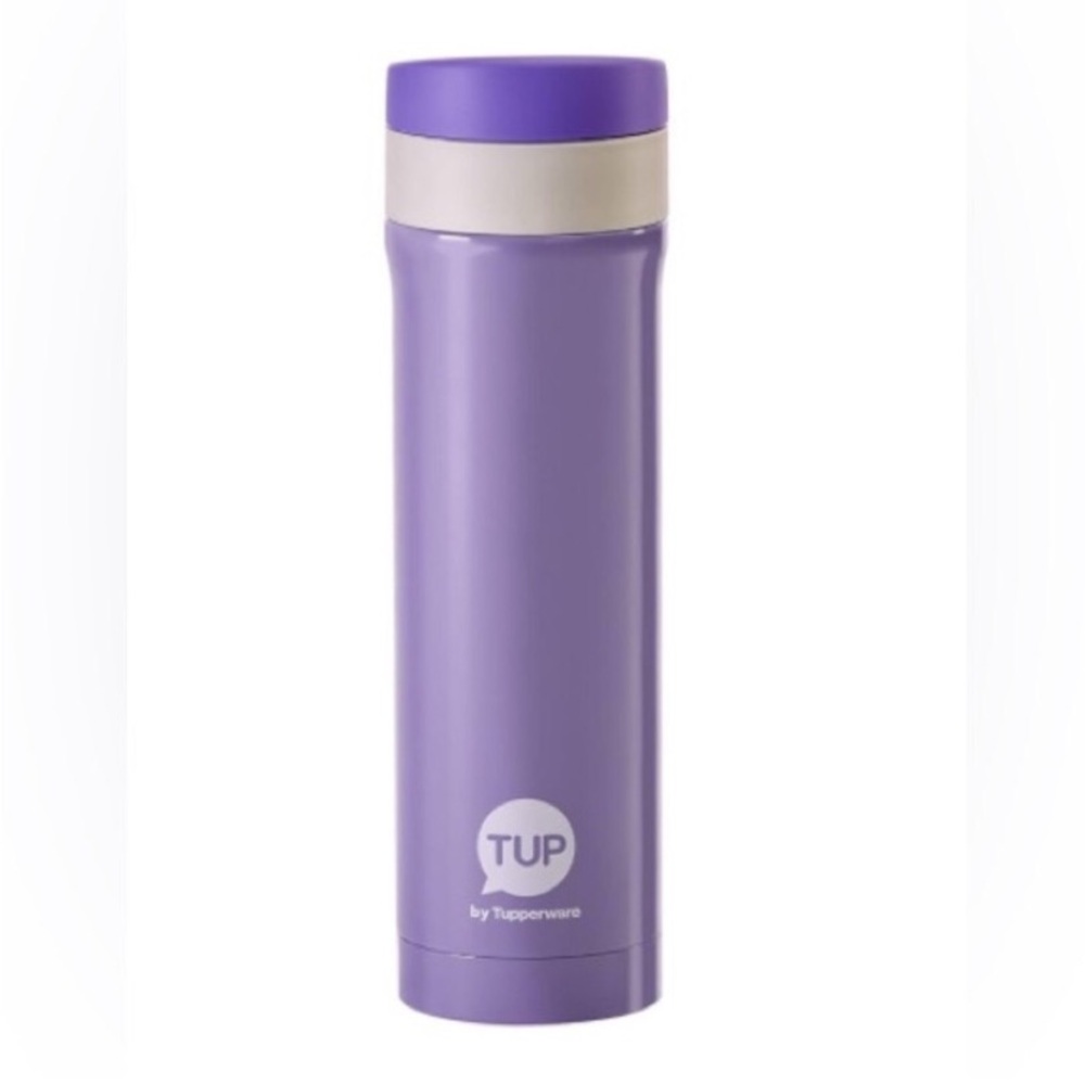 TUPPERWARE INSULATED THERMAL FLASK TEA STRAINER  EASY OPEN
